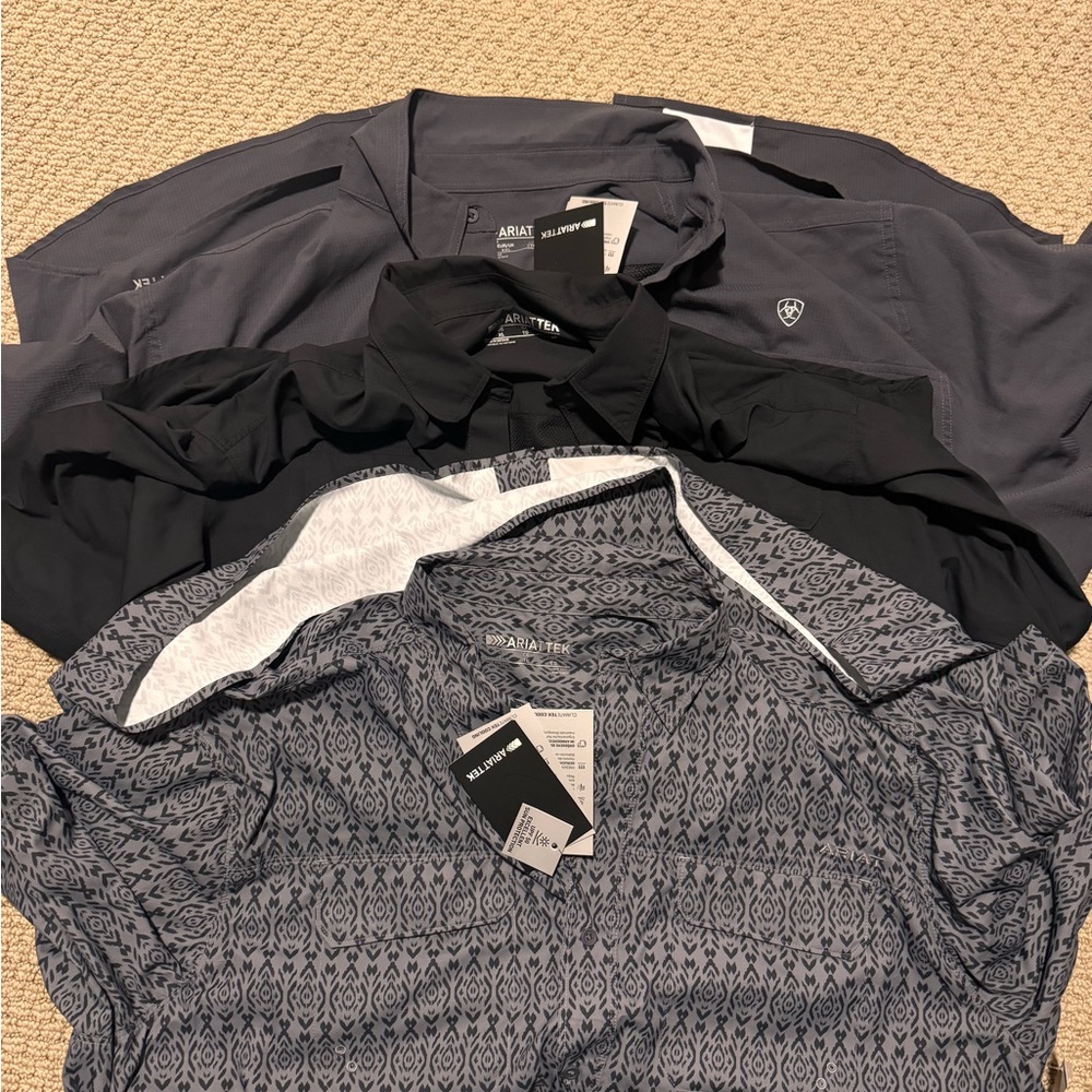 Ariat tek button down shirts